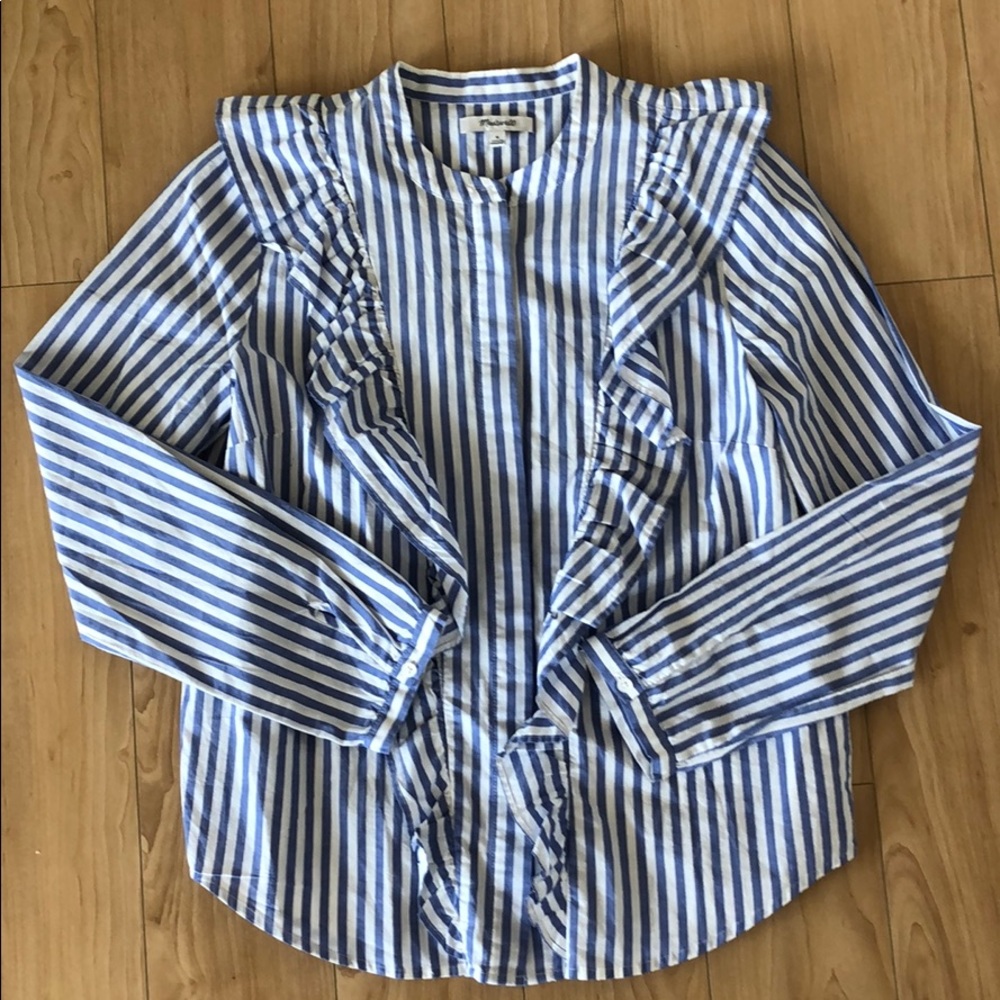 Madewell Long Sleeve Button Down Shirt, M
